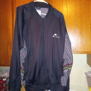 adidas Black Multicolor Bomber Jacket